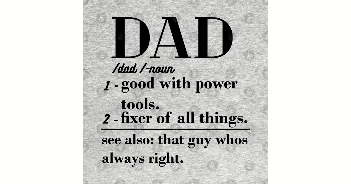 Dad Definition father day gift dad Dad Definition Posters and Art